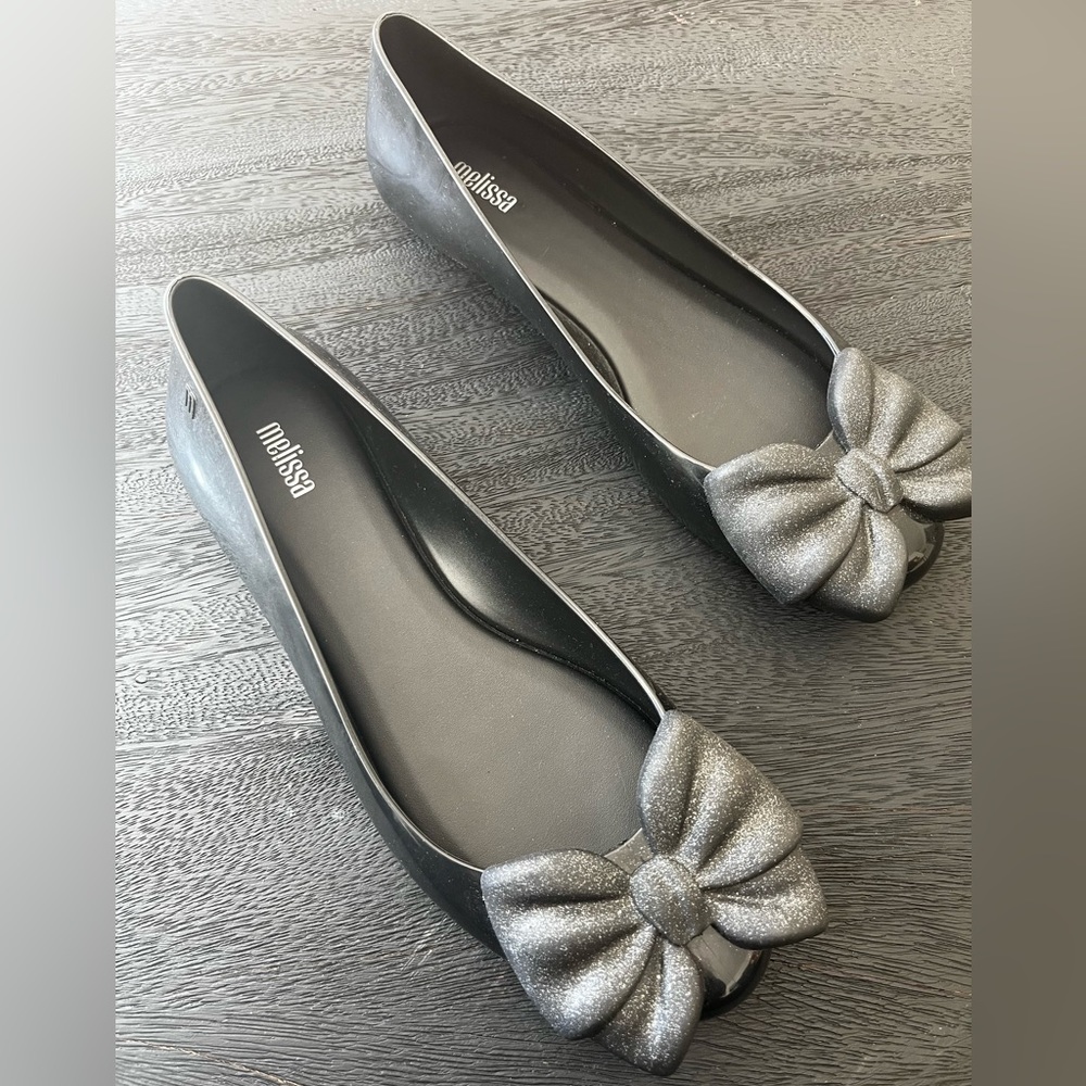Melissa Sweet Love Soft Bow flats, size 9